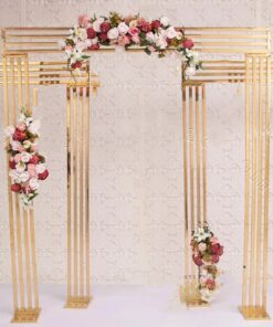 3 Pcs Gold Stripped Arch