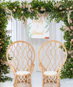Rattan Wide back chair