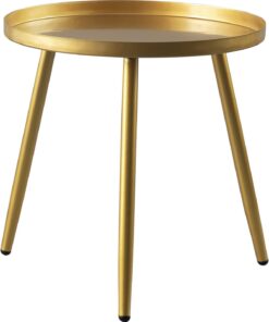 Gold 3 legged side table