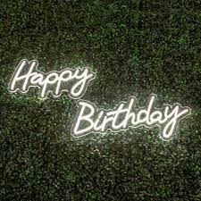 "Happy birthday" Neon Sign